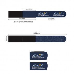 Skibanden met eigen logo voor alpineski's bestellen